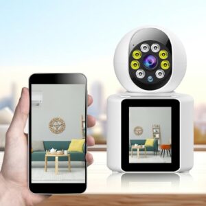 Wireless WiFi 1080p Home Security Camera, One Button Video Call, 360 Degree Surveillance, Mobile Phone Remote Watch, Home Two-Way Visual Mobile Tracking for Home Security