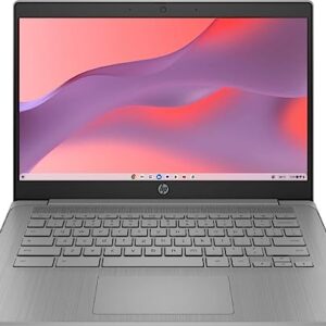 HP 2023 Newest Chromebook Laptop, 14 Inch Display, Intel Celeron N4120 Processor, 4GB RAM, 64GB eMMC, Intel UHD Graphics 600, WiFi, Bluetooth, Chrome OS, Modern Gray