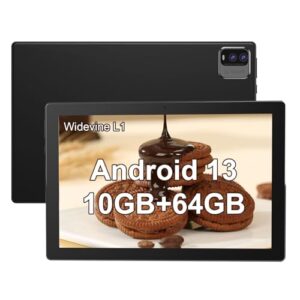 10 inch Tablet Android 13 Tablets, 10GB RAM 64GB ROM 512GB Expandable, Quad-Core Processor Tablet PC, 1280x800 IPS HD Touch Screen, 6000mAh Battery, 2MP+8MP Dual Camera, WiFi 6, Bluetooth, Google GMS